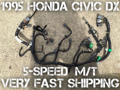 1995 honda civic dx engine wire harness obd1 5speed oem complete uncut rare 94