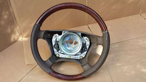 Mercedes steering wheel wood trim w124 w140 w210 w202 r129 amg sport brown