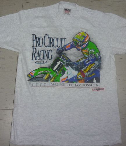 Vintage ash pro circuit racing motocross  short sleeve t-shirt size m
