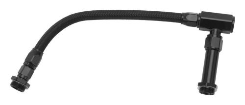 Russell 641095  dual inlet black braided fuel line -6 an
