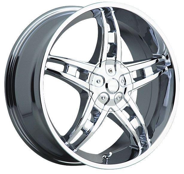 17" x 7.5" akuza 822 genesis 5x112 audi  mercedes chrome wheels rims free lugs!