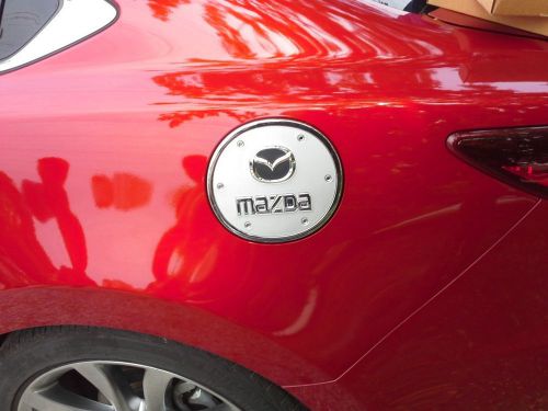 Chrome fuel gas tank cover trim for 2014 mazda 6 atenza