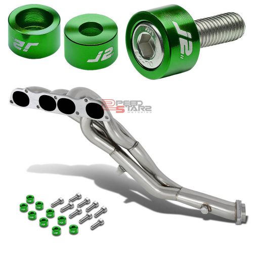 J2 for s2k ap1/ap2 f20/f22 exhaust manifold 4-2-1 header+green washer bolts