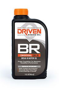 Driven racing oil 00106 br 15w-50 break-in motor oil