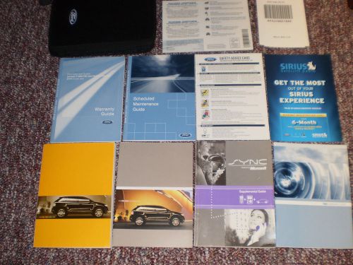 2010 ford edge fwd &amp; awd complete owners manual books sync guide case all models