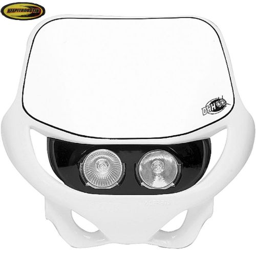 Acerbis dhh white headlight fits cr 125 250 500 1990-2007 cr125 cr250 cr500