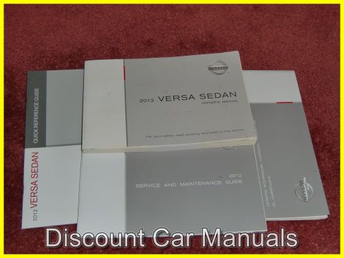 ★★ 2012 nissan versa sedan owners manual portfolio 12!! ★★