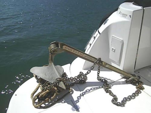 Lewmar cqr 60lb anchor w/ 20&#039; of chain - excellent condition