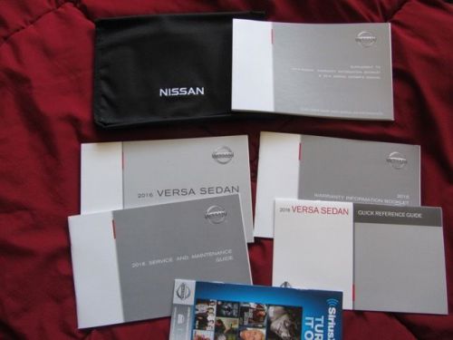 2016 nissan versa sedan owner&#039;s manual