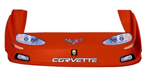 Five star race bodies 925-416-or md3 chevrolet corvette dirt combo nose orange