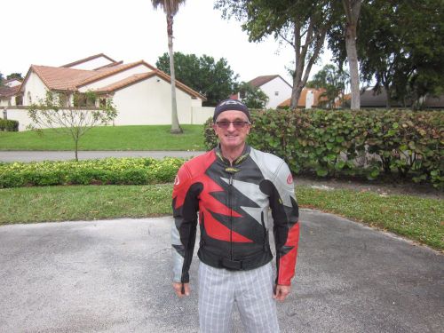 Fieldsheer mens size 42 leather motorcycle jacket