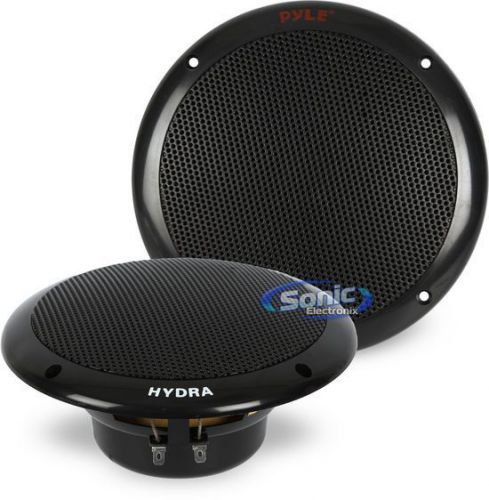 Pyle plmr605b 200w rms 6.5&#034; 2-way dual cone hydra marine boat speakers