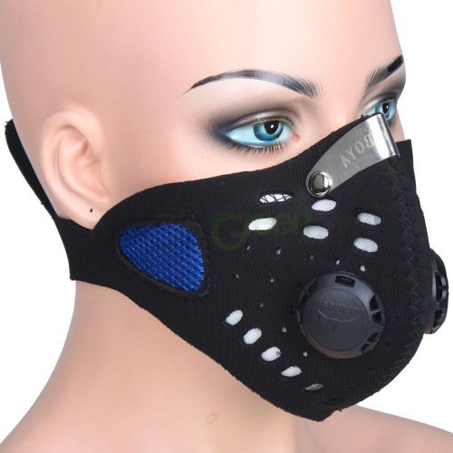 Motorcycle bicycle motorbike half face protector mask filter anti dust wind sbr