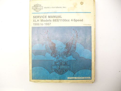 Harley 1986-87 xlh 4-speed service manual 99484-87