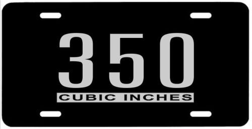 Custom made cubic inches metal license plate engine chevy ford dodge big block