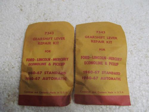 (2) vintage gearshift lever repair kit  #7343, for ford products 1960-67.