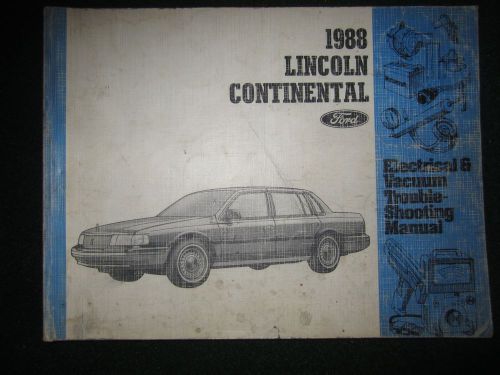 1988 lincoln continental electrical wiring diagram service shop manual dealer