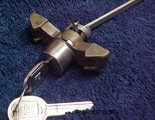 Nos trunk lock with gm keys &amp; shaft 1971 gm buick riviera &amp; electra &amp; 72 riviera