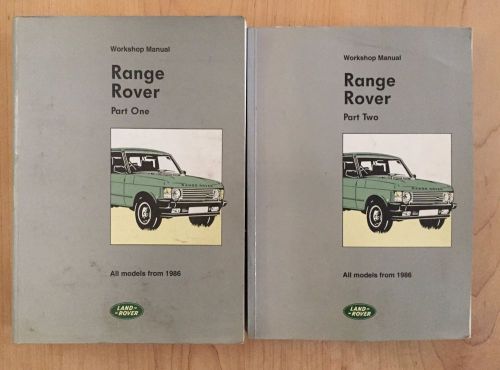 1986-1992 range rover service manuals