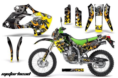 Kawasaki klx 250 graphic kit amr racing # plates decal sticker part 98-03 motor
