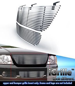 Fits 2002-2005 ford explorer 304 stainless steel billet grille combo