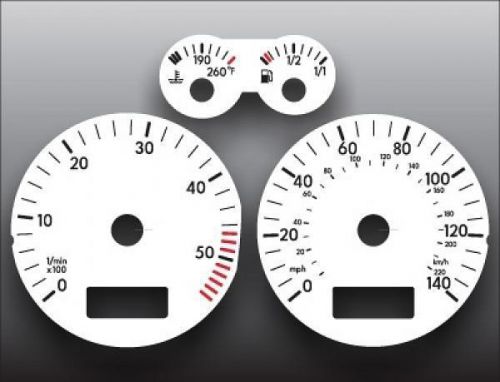 1999-2003 vw volkswagen jetta tdi dash instrument cluster white face gauges
