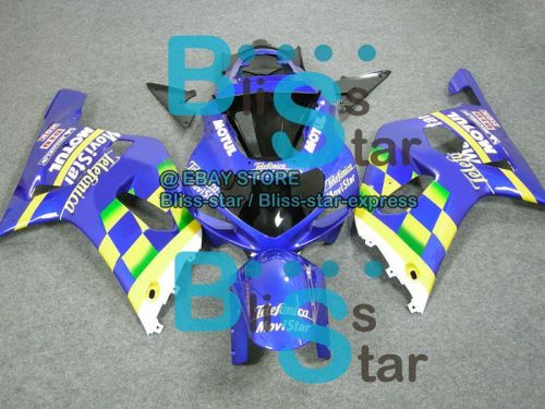 Blue decals gsx-r750 fairing for suzuki gsxr600 gsxr750 2001-2003 07 b6