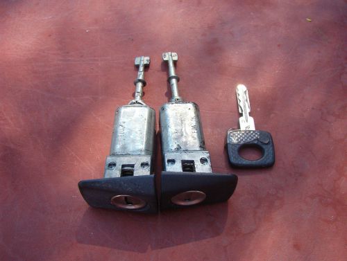 Genuine mercedes benz w140 s class front doors, locks set with 1 key used n/r