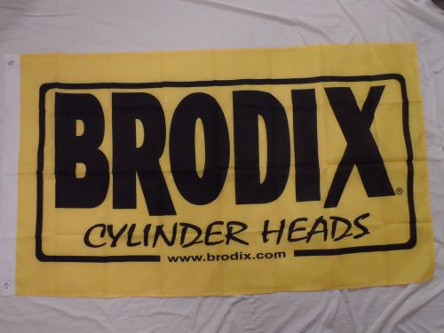 Brodix cylinder heads 3 x 5 polyester flag man cave race shop! mopar chevy!!