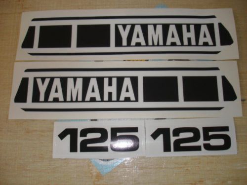 1977-1978 yamaha yz 125 gas tank &amp; side panel decals