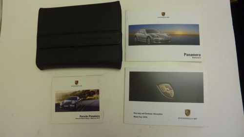 2010 porsche panamera owners manual set with leather case and manual dvd