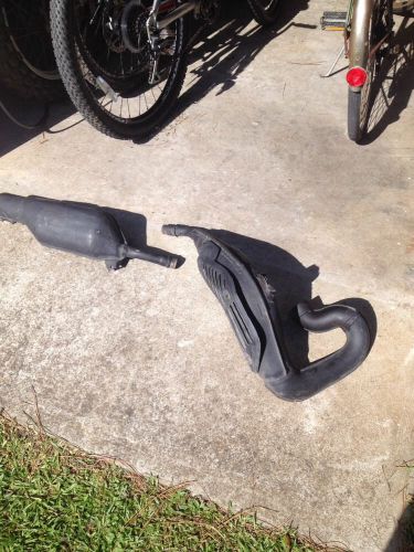 Honda fourtrax  250 pipe 250 two stroke silencer exaust