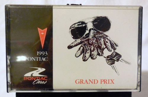 1993 pontiac grand prix owners cassette tape