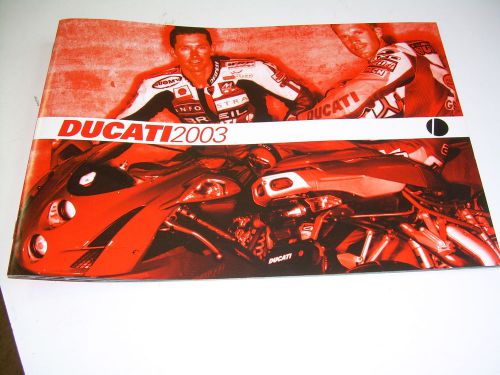 2003 ducati full line motorcycles brochure