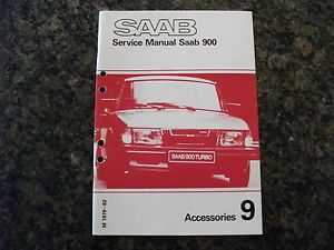1979-1982 saab 900 accessories service manual