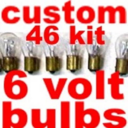 6v 46 bulbs &amp; fuses mercury 1949-1952  6 volt light bulb kit