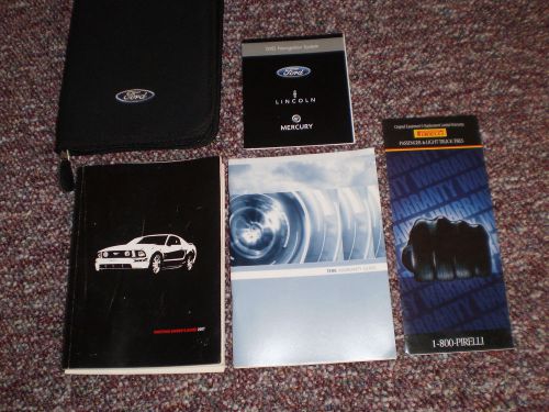 2007 ford mustang coupe convertible car owners manual books nav guide case all