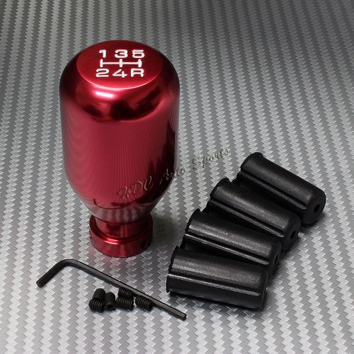 For nissan lexus universal jdm type r style red 5 speed manual mt shifter knob