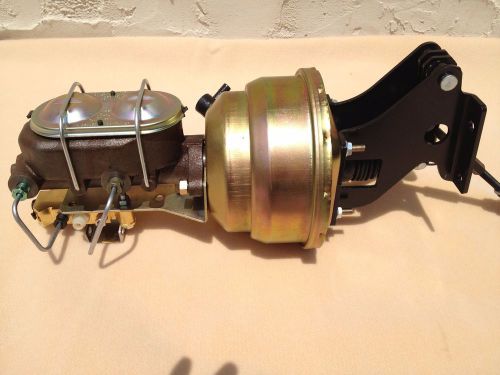 67-72 chevy c10 7&#034; power brake booster master cylinder disc drum valve