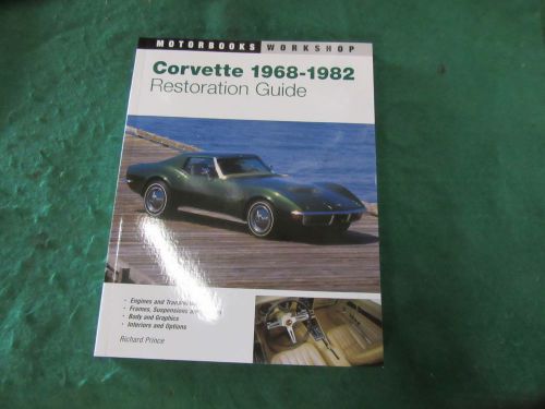 Corvette restoration guide book 1968-1982, new.