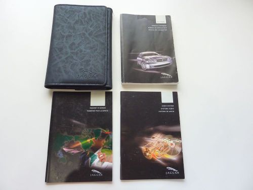 2005 jaguar x-type owners handbook manual book set with case *free shipping oem
