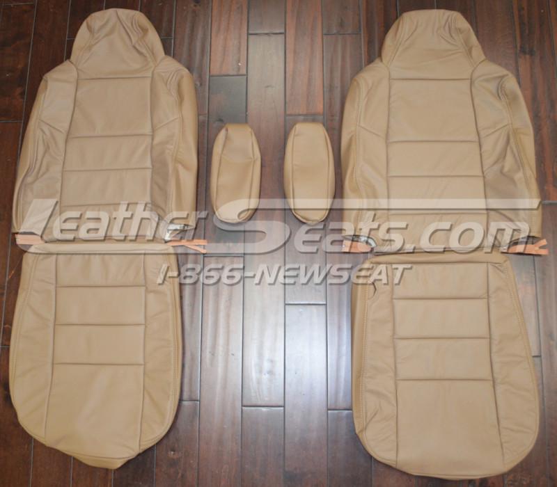 2004 - 2007  ford f-250 f-350 crew cab custom leather seat covers f250 f350