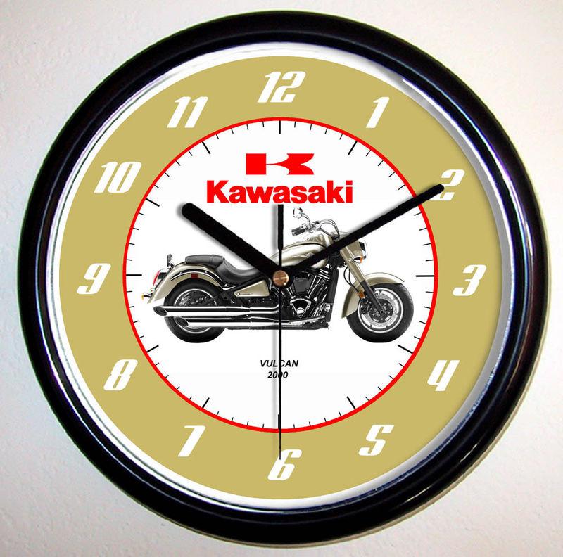 Kawasaki vulcan 2000 motorcycle wall clock 2009