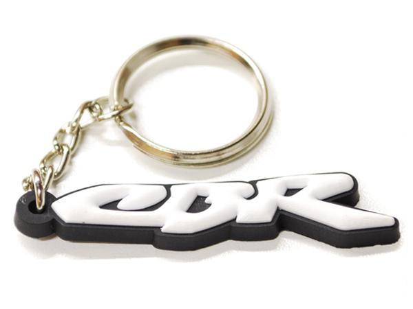 Motorcycle key chain soft rubber with honda cbr logo sportbike