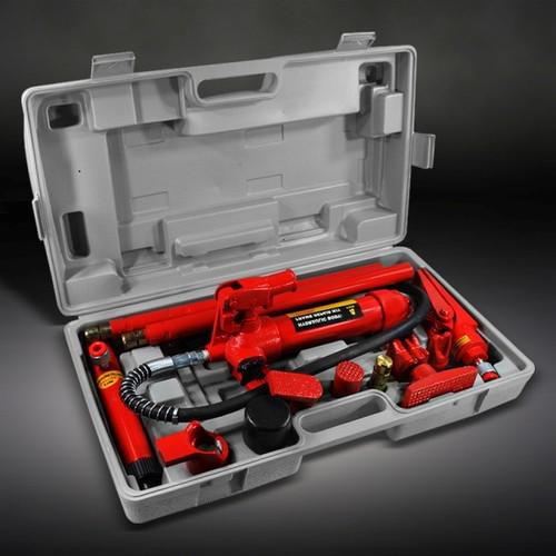 4 ton porta power hydraulic jack body frame repair kit auto shop tool heavy set