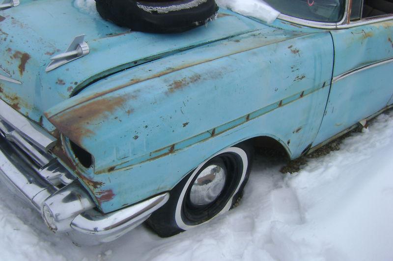 1957 57 chevy left front fender 210 150 bel air