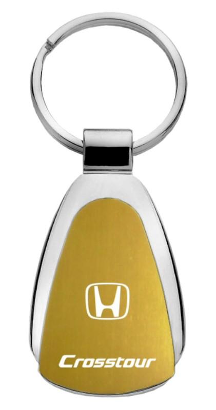 Honda crt gold teardrop keychain / key fob engraved in usa genuine