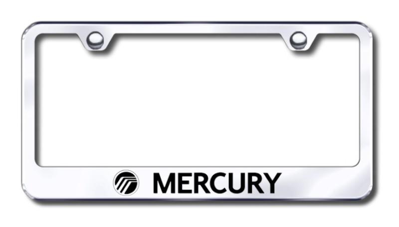 Ford mercury  engraved chrome license plate frame -metal made in usa genuine
