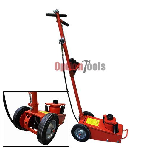 Hydraulic air floor axle bottle jack w/ wheels 22 ton lift truck bus commercial