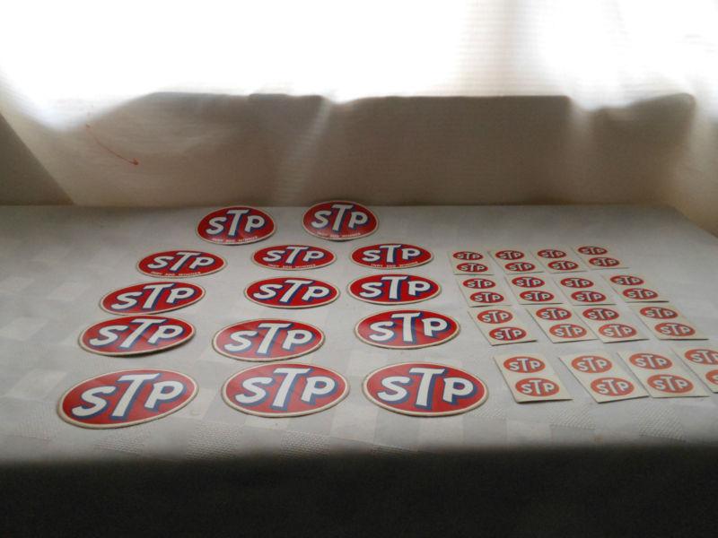 Vintage stp stickers 5 indy 500 winner 